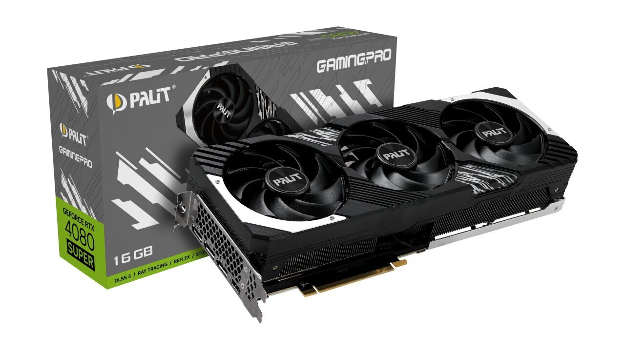 Palit GeForce RTX 4080 Super GamingPro (NED408S019T2-1032A) cena un informācija | Videokartes (GPU) | 220.lv