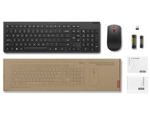 Lenovo Essential Wireless Combo Keyboard & Mouse Gen2 4X31N50749 цена и информация | Клавиатуры | 220.lv