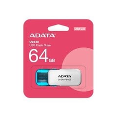 Adata UV240 AUV240-64G-RWH cena un informācija | USB Atmiņas kartes | 220.lv