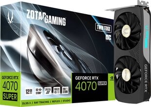 Zotac Gaming GeForce RTX 4070 Super Twin Edge OC (ZT-D40720H-10M) цена и информация | Видеокарты (GPU) | 220.lv