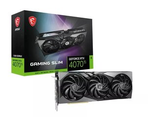 MSI GeForce RTX 4070 Ti Gaming X Slim 12G cena un informācija | Videokartes (GPU) | 220.lv