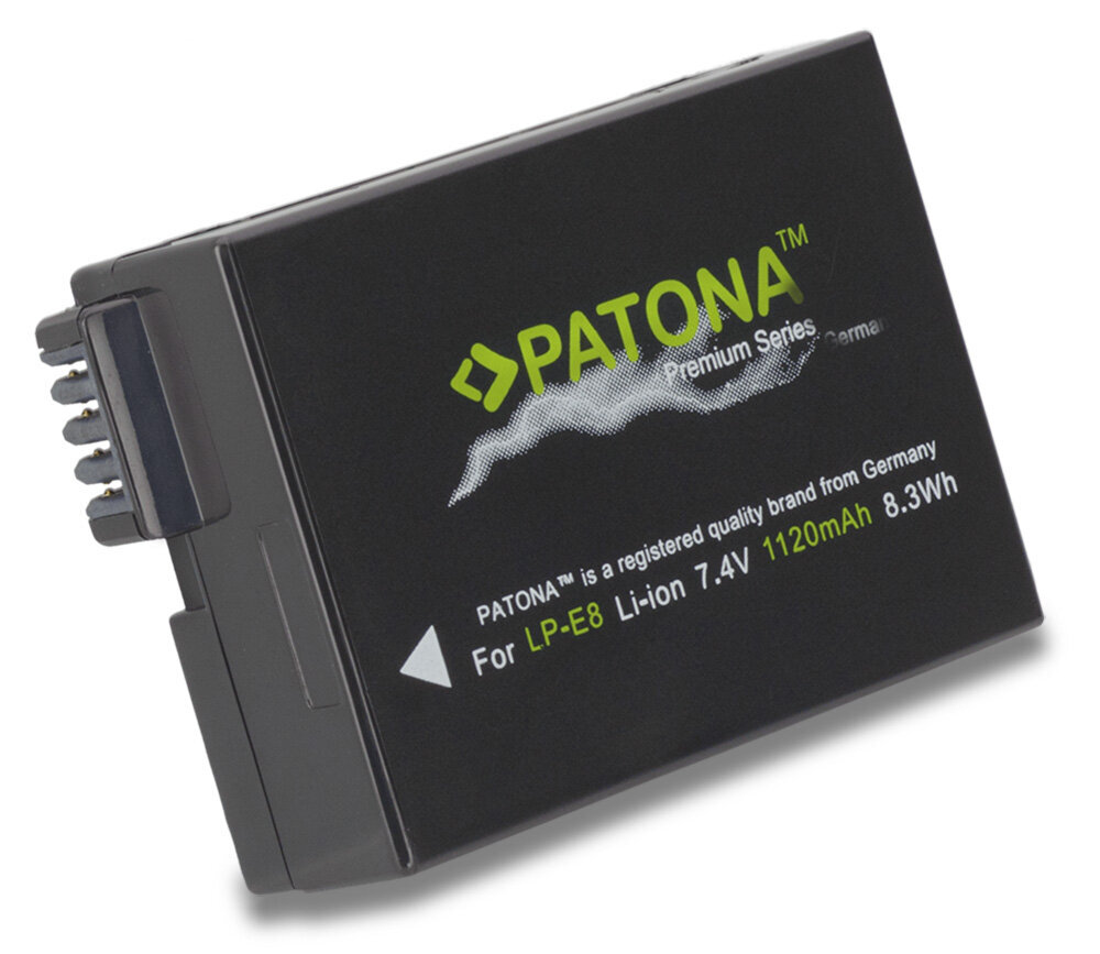 Patona akumulators pro foto Canon LP-E8 1120mAh Li-Ion Premium цена и информация | Akumulatori fotokamerām | 220.lv