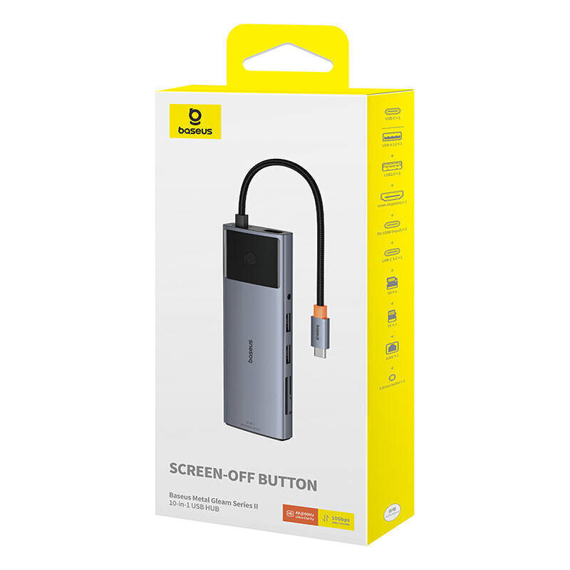 Baseus Metal Gleam Series II cena un informācija | Adapteri un USB centrmezgli | 220.lv