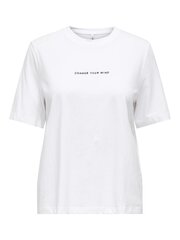 Only женская футболка 15316310*02, белый 5715508178018 цена и информация | Женские футболки | 220.lv