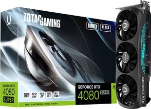 Zotac Gaming GeForce RTX 4080 Super Trinity Black Edition (ZT-D40820D-10P) cena un informācija | Zotac Datortehnika | 220.lv