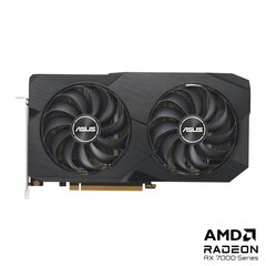 Asus Dual Radeon RX 7600 XT OC Edition (DUAL-RX7600XT-O16G) cena un informācija | Videokartes (GPU) | 220.lv