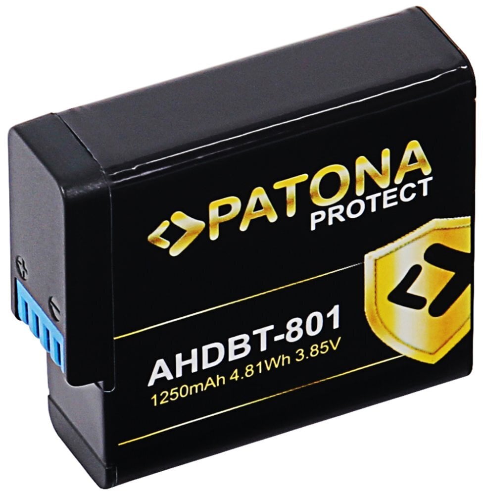 Patona akumulators pro digitālā kamera GoPro Hero 5/6/7/8 1250mAh Li-Ion Protect cena un informācija | Akumulatori videokamerām | 220.lv