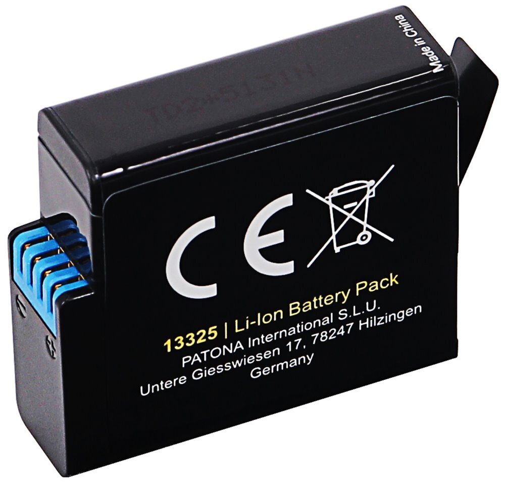 Patona akumulators pro digitālā kamera GoPro Hero 5/6/7/8 1250mAh Li-Ion Protect cena un informācija | Akumulatori videokamerām | 220.lv