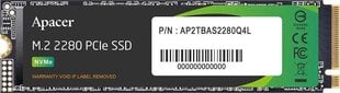 Apacer AS2280Q4L цена и информация | Внутренние жёсткие диски (HDD, SSD, Hybrid) | 220.lv