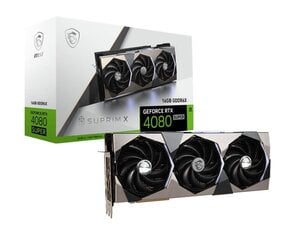 MSI GeForce RTX 4080 Super Suprim X (RTX4080SUP16GBSUPRMX) cena un informācija | Videokartes (GPU) | 220.lv