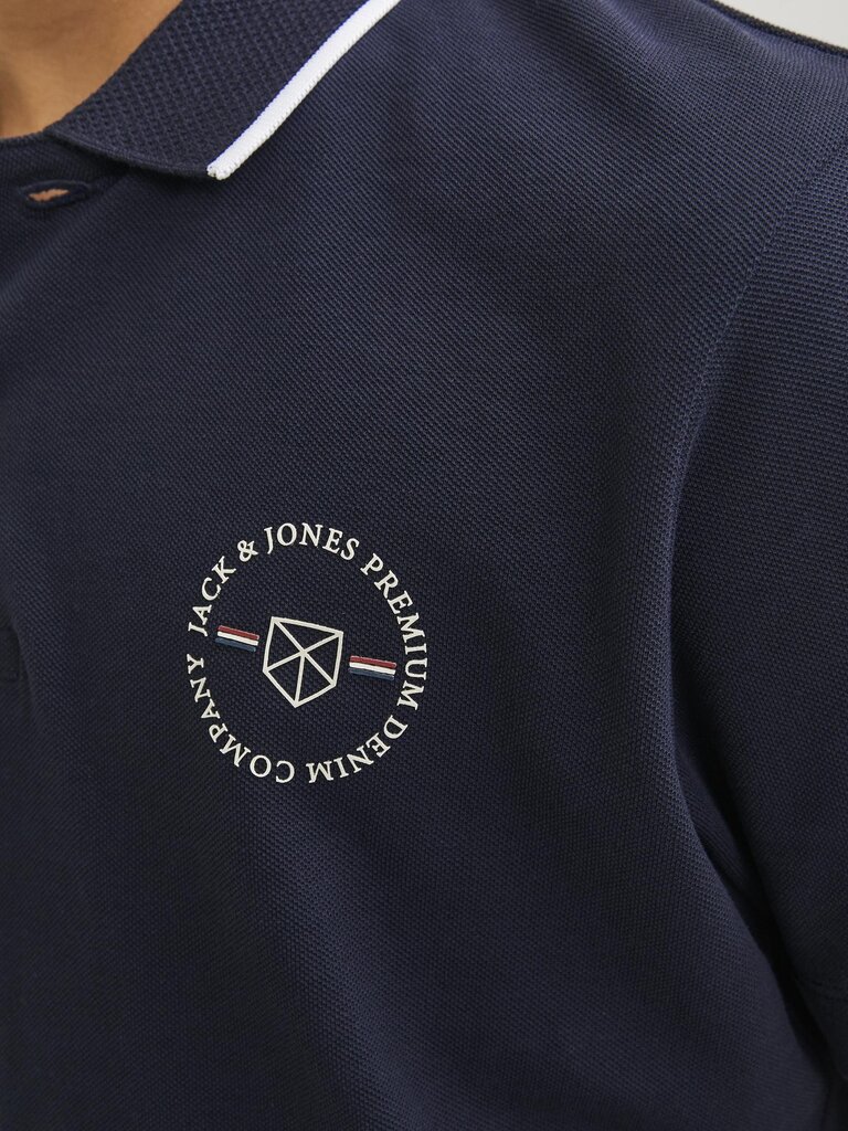 Jack & Jones bērnu polo krekls 12254237*03, tumši zils/jūras zaļš 5715515003648 cena un informācija | Zēnu krekli | 220.lv