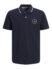 Детская футболка- поло Jack & Jones, тёмно-синий /бирюзовый цена и информация | Рубашки для мальчиков | 220.lv