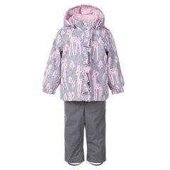 Детский комплект Lenne Birdie, светло-серый/розовый цена и информация | Куртки, пальто для девочек | 220.lv
