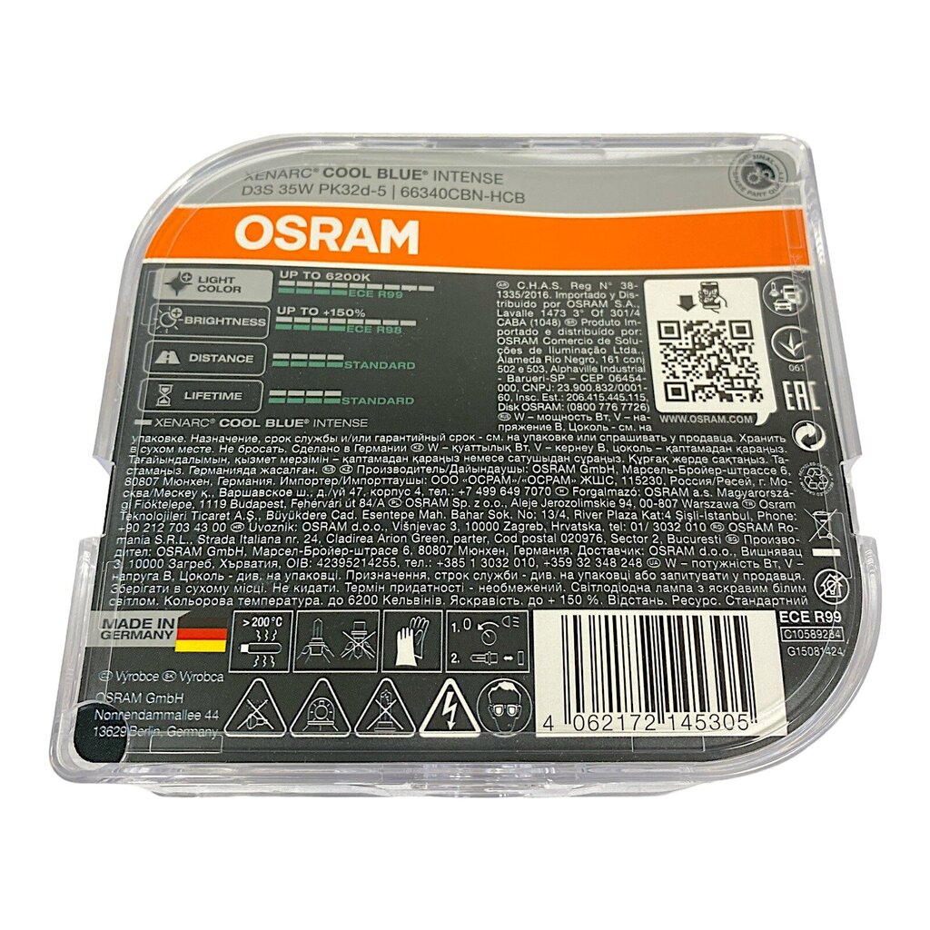 Auto spuldze Osram 66340CBN-HCB D3S 35W цена и информация | Auto piederumi | 220.lv