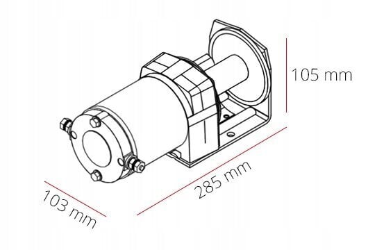 Elektriskā vinča 12V, 1133kg, Dragon DWM 2500 ST cena un informācija | Auto piederumi | 220.lv