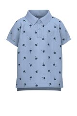Name It детская футболка- поло 13227485*03, синий/тёмно-синий 5715510611213 цена и информация | Рубашки для мальчиков | 220.lv