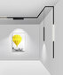 LED Magnētiskais sliežu gaismeklis 24W, 3000K, - silti balts, 2400lm cena un informācija | Sliežu apgaismojuma sistēmas | 220.lv