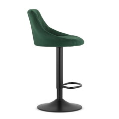 Барные стулья - зеленый бархат / черное основание x 2 шт. цена и информация | Стулья для кухни и столовой | 220.lv