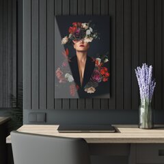 Картина из закаленного стекла - девушка в пиджаке цена и информация | Картины | 220.lv