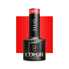 ocho nails fluo hybrid, f04 -5 г цена и информация | Лаки для ногтей, укрепители | 220.lv