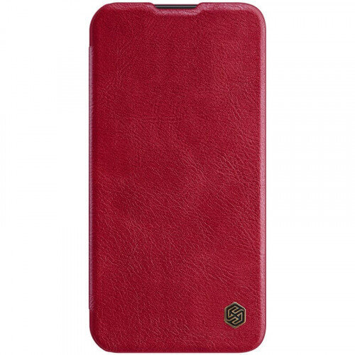 Nillkin Qin Pro atvēramais maciņš sarkans iPhone 14 цена и информация | Telefonu vāciņi, maciņi | 220.lv