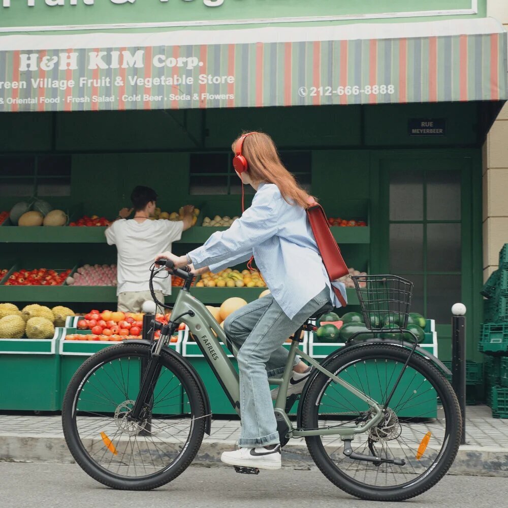 Elektriskais velosipēds Fafrees FM8, 27.5", zaļš цена и информация | Elektrovelosipēdi | 220.lv