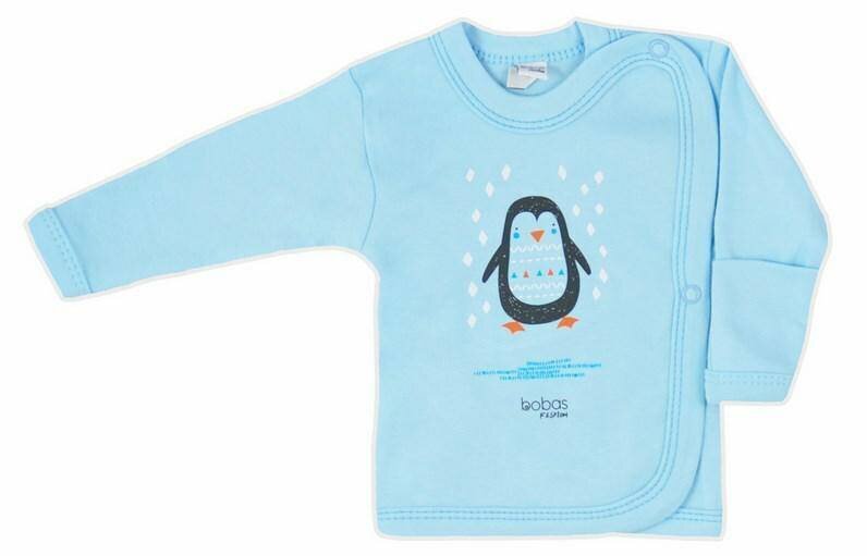 T-krekls zēniem ar pingvīnu, zils cena un informācija | Krekli jaundzimušajiem | 220.lv