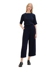 Женские брюки Tom Tailor, темно-синий цвет цена и информация | Брюки | 220.lv