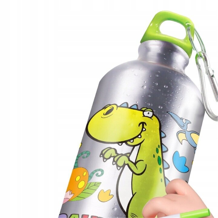 Ūdens pudele ar dinozauru radošo komplektu cena un informācija | Attīstošās rotaļlietas | 220.lv