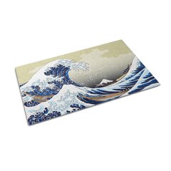 Durvju paklājs Kanagawa Lielais Vilnis, 150x100 cm cena un informācija | Kājslauķi | 220.lv