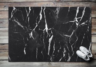 Durvju paklājs Melnais Marmors, 150x100 cm цена и информация | Придверные коврики | 220.lv