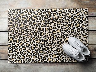 Durvju paklājs Leopards, 60x40 cm cena un informācija | Kājslauķi | 220.lv