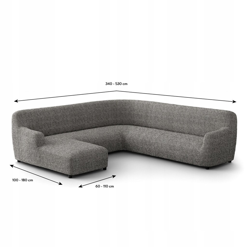 Ga.i.Co stūra dīvāna pārvalks 340 - 530 cm cena un informācija | Mēbeļu pārvalki | 220.lv