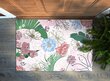 Durvju paklājs Krāsainie Ziedi, 60x40 cm cena un informācija | Kājslauķi | 220.lv