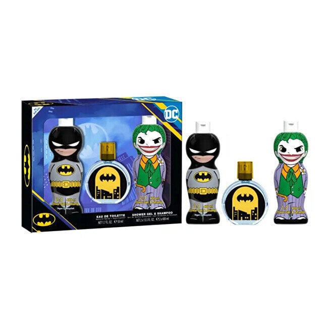 Kosmētikas komplekts bērniem Child's Perfume Set DC Comics Batman & Joker, 3 gab. cena un informācija | Bērnu smaržas | 220.lv