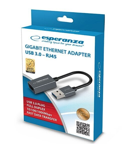 Esperanza ENA101 цена и информация | Adapteri un USB centrmezgli | 220.lv