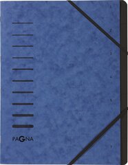 Mape Pagna Teczka 7 Fächer 1-7, zila cena un informācija | Kancelejas preces | 220.lv