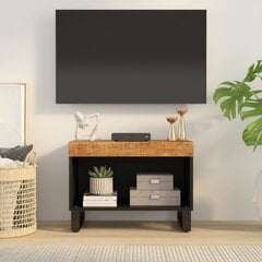 TV skapis vidaXL, 60 x 33 x 43,5 cm, melns, brūns цена и информация | Тумбы под телевизор | 220.lv