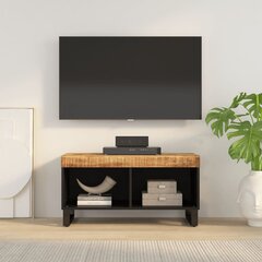 TV skapis vidaXL, 85 x 33 x 43,5 cm, melns, brūns цена и информация | Тумбы под телевизор | 220.lv