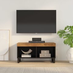 TV skapis vidaXL, melns/brūns cena un informācija | TV galdiņi | 220.lv