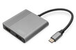 Digitus USB-C - 2x HDMI DA-70828 цена и информация | Adapteri un USB centrmezgli | 220.lv