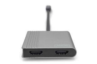 Digitus USB-C - 2x HDMI DA-70828 цена и информация | Адаптеры и USB разветвители | 220.lv