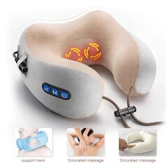 Электрическая U-образная подушка для массажа шеи Livman цена и информация | Массажеры | 220.lv