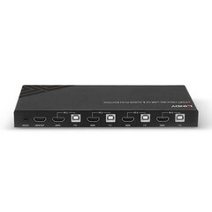 Lindy 4 Port HDMI 18G, USB 2.0 & Audio KVM Switch цена и информация | Аксессуары для компонентов | 220.lv