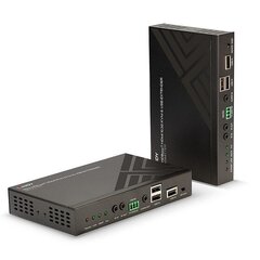 Lindy C6 HDBaseT 2.0 HDMI & USB KVM Extender 100m cena un informācija | Adapteri un USB centrmezgli | 220.lv