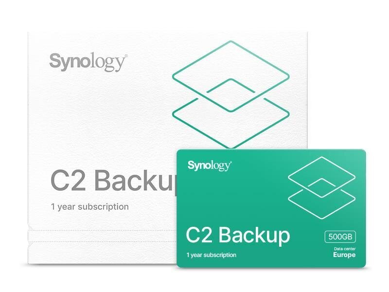 Synology Software LIC C2 Storage Backup/C2-BACKUP500G-1Y-EU cena un informācija | Operētājsistēmas | 220.lv