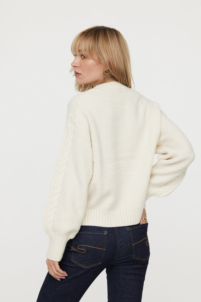Džemperis sievietēm Lee Cooper W Cliste ML W500 NA, balts cena un informācija | Sieviešu džemperi | 220.lv