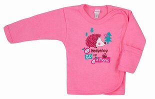 детская футболка с ежиком 68 см, розовая цена и информация | Футболка для малышки фуксия | 220.lv