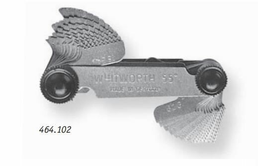 Skrūves soļa mērītājs WW-MM 0,25-6,0 mm 52 asmeņu solis 4-62 mm cena un informācija | Rokas instrumenti | 220.lv