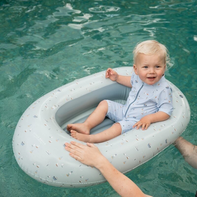 Piepūšamā laiva bērniem Little dutch Jūrnieks, zila cena un informācija | Ūdens, smilšu un pludmales rotaļlietas | 220.lv
